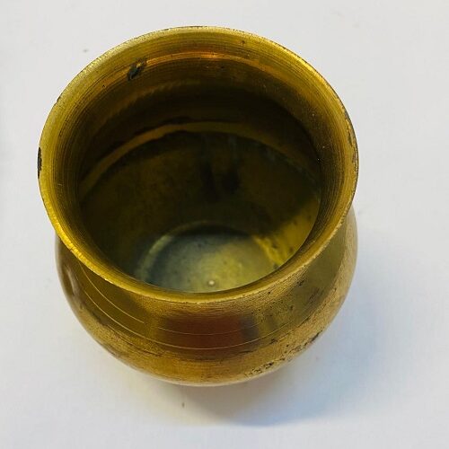 metal pot for pooja