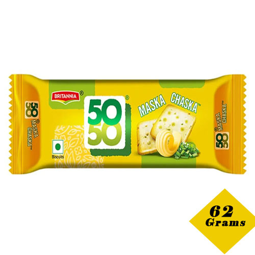 Britannia 50-50 Maska Chaska Crackers 62 Grams