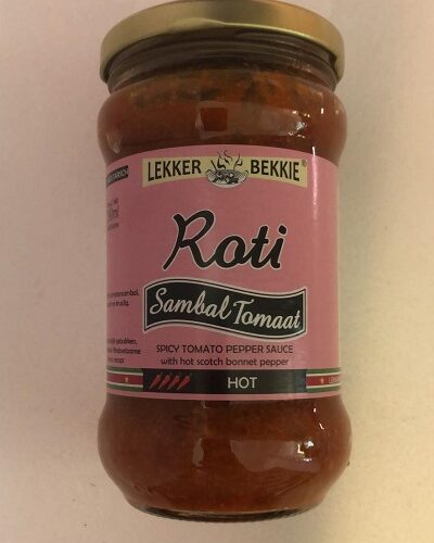 Lekker Bekkie Roti Sambal Tomaat Hot 290 Ml