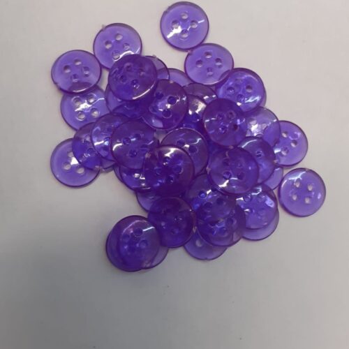 Shirt Simple Four Hole Buttons Pack- Purple-2 (5 piece)